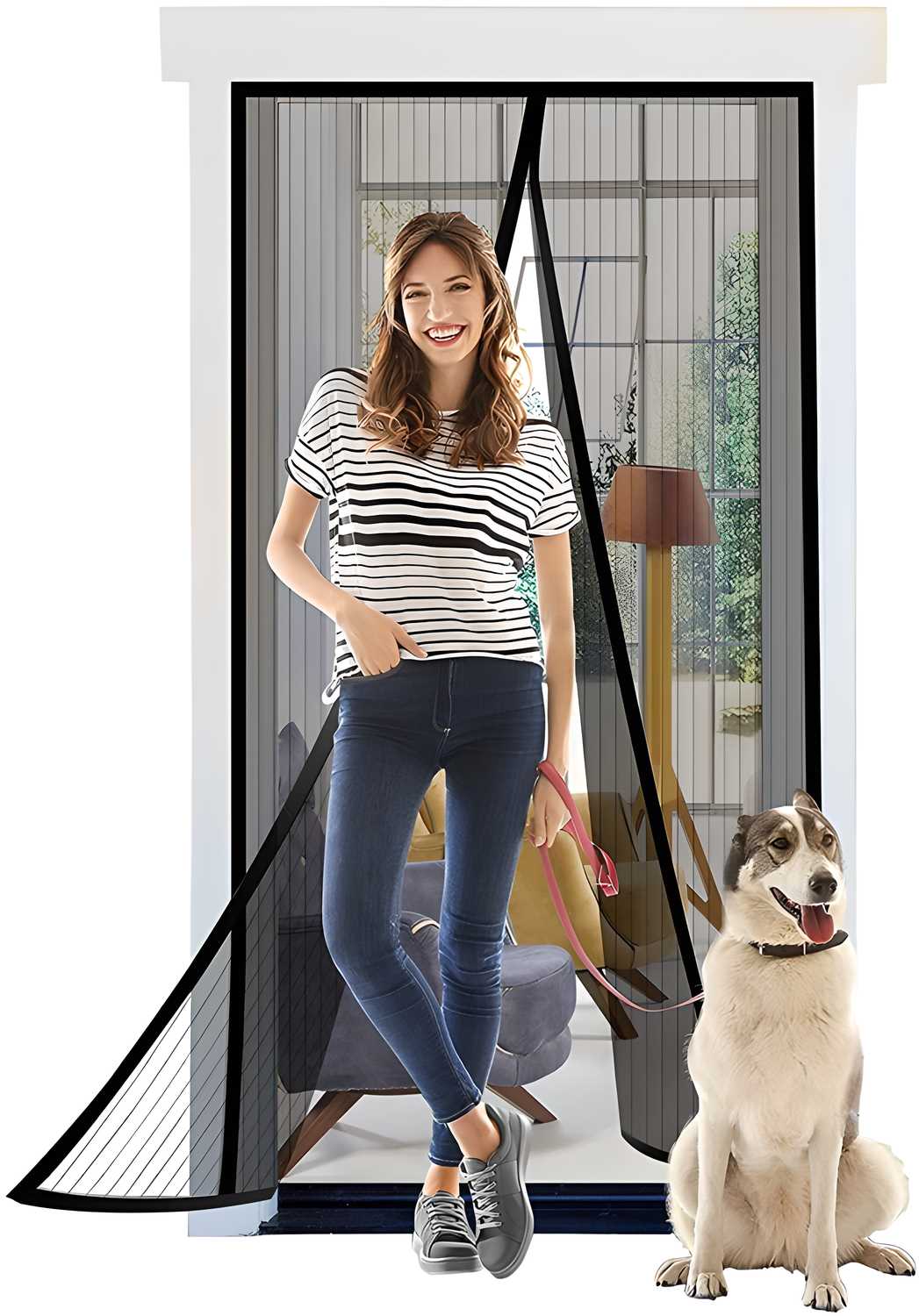 Magnetic Mosquito Door Net Curtain